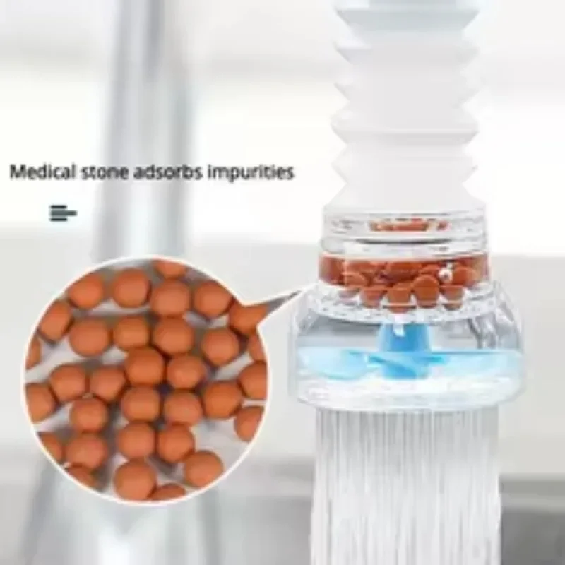 Splash proof faucet with 360 degree rotatable extension Maifanshi drainage showerhead tap waters filter water purifier practical