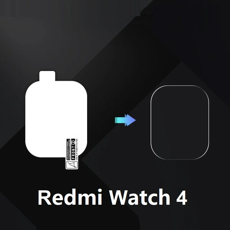 10PCS Soft TPU Hydrogel Film for Xiaomi Redmi Watch 4 Smart Watch HD Clear Screen Protector