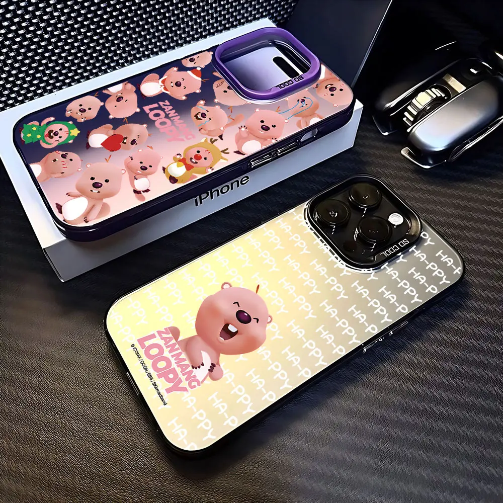 Cartoon Loopy Korea Hot Doll Case for Samsung Galaxy S24 S23 S22 S21 S20 Note20 Ultra Plus FE M31 4G 5G Matte Back Cover