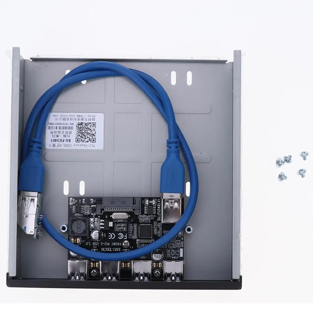 

PCI-E to USB Card 4 Port USB 3.0 Expansion Adapter Board with Power for Windows Desktop Computer