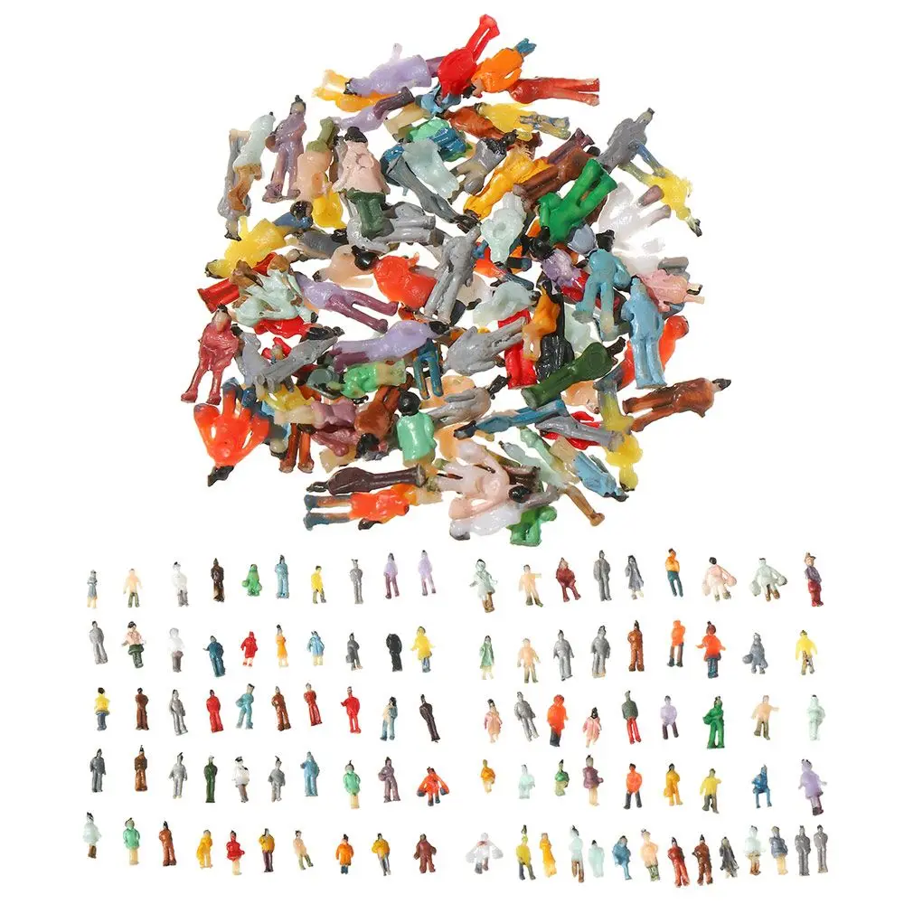 Mixed Color Pose 1:100/1:150/1:75/1:50 Scale People Figures Train Scenery Model Building Passengers DIY Character