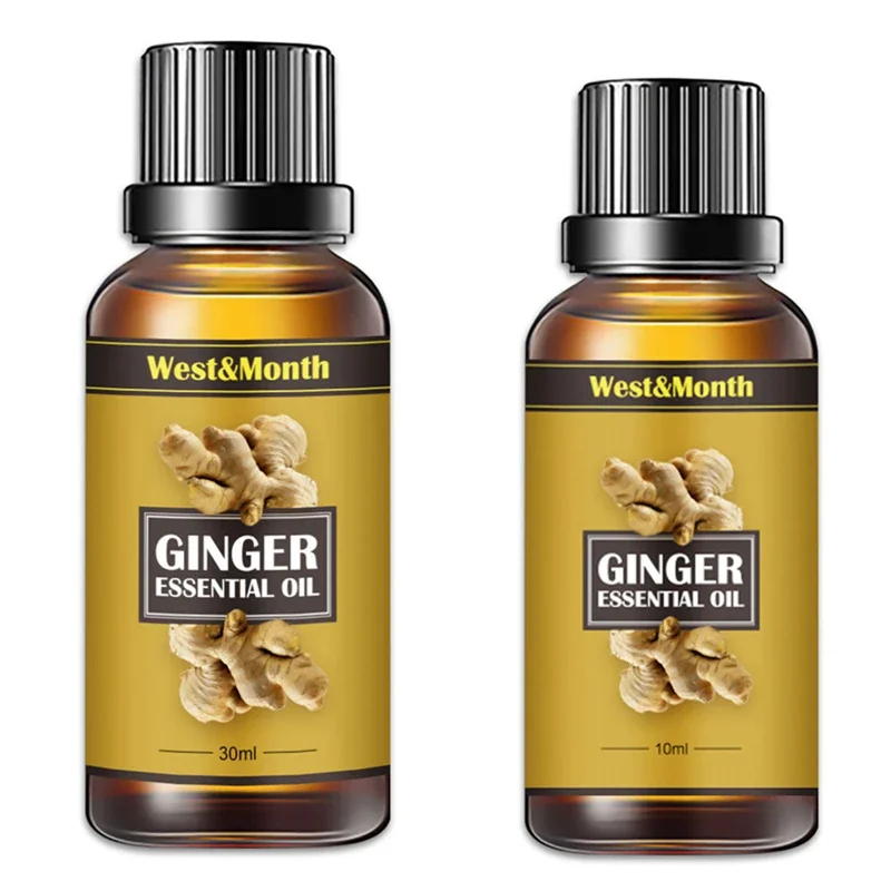 Natural Ginger Oil Slimming Essential Oils Fat BurnThin Leg Waist Slim Massage Oil Full Body Slim Plant Massage Oils Anti Aging