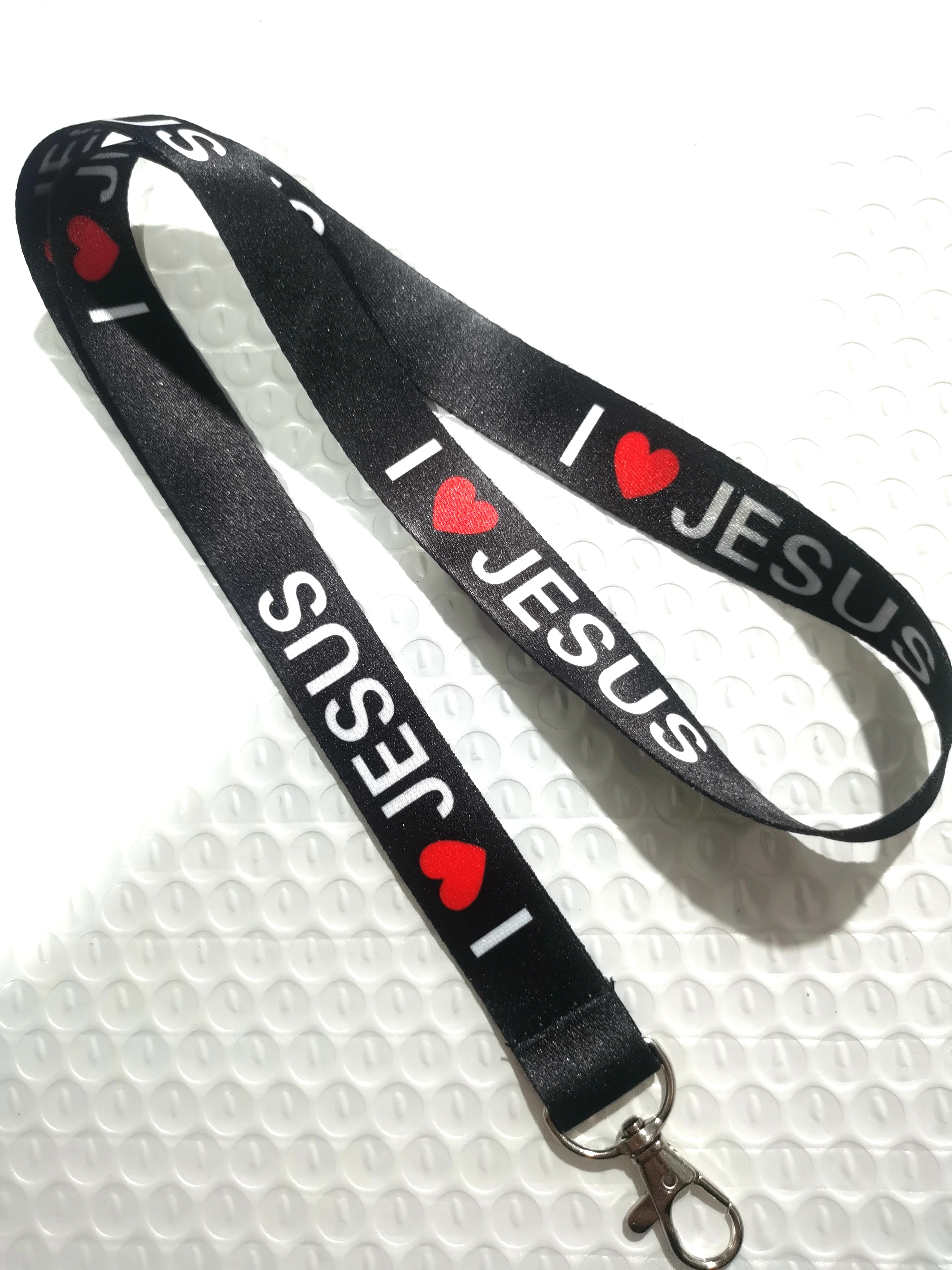 New 1 pcs Jesus  Lanyards Keys Neck Strap For Card Badge Key Chain Lanyard Key Holder DIY Hang Rope Keyrings