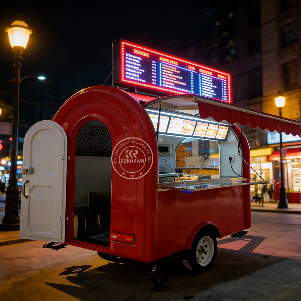 

Новый уличный фудтрак из нержавеющей стали для кофе, мороженого, барбекю, пиццы, полностью оборудованный, для кейтеринга