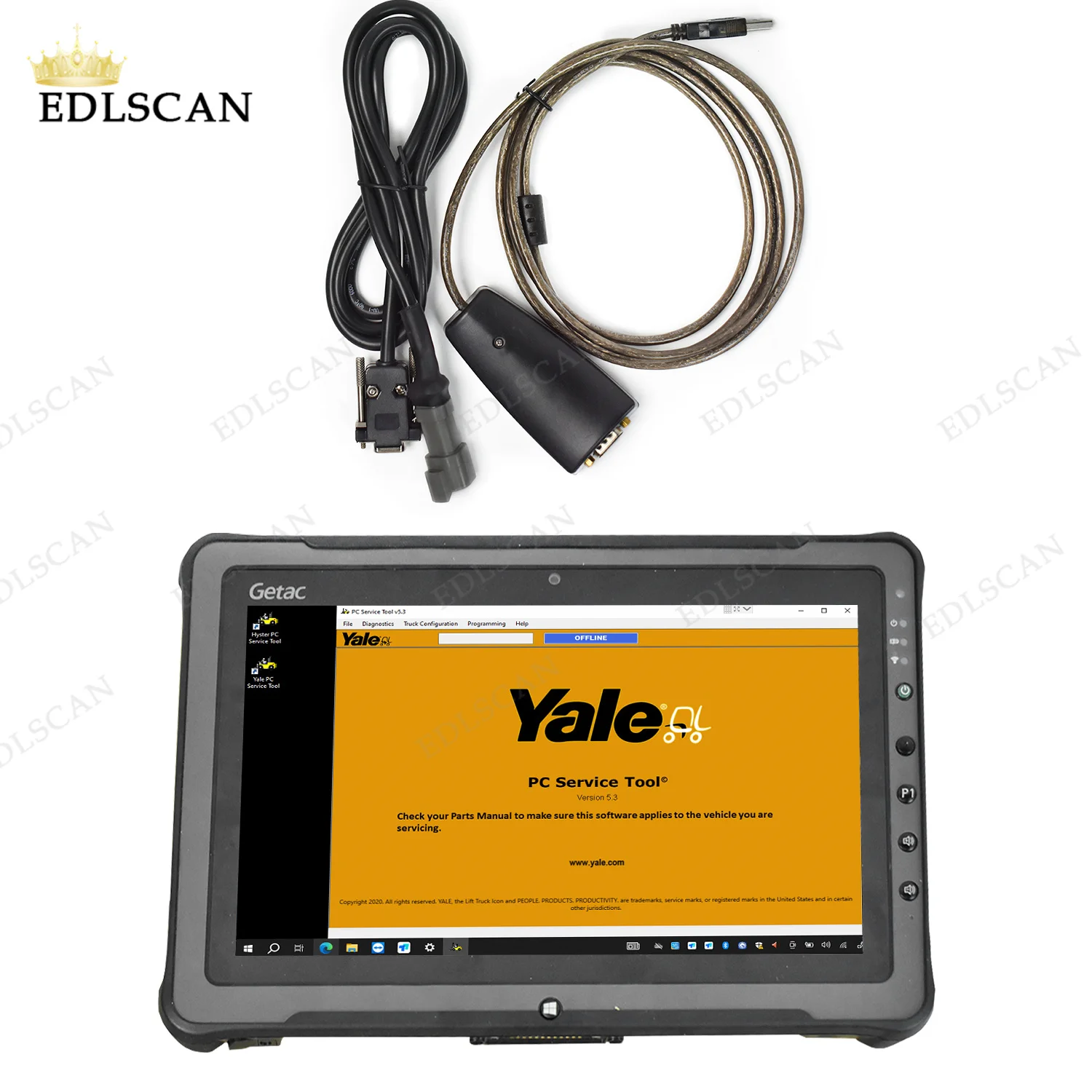 Forklift Truck Interface+F110 Tablet for 5.3 Version hyster yale PC Service Tool Ifak CAN USB Truck Diagnostic Scanner Tools