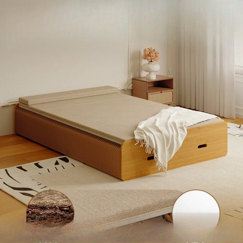Folding single double bed, office lunch break bed