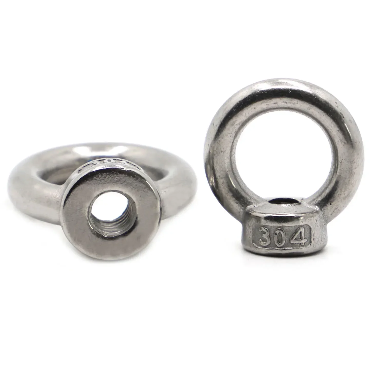 M3 M4 M5 M6 M8 M10 M12 304 Edelstahl DIN582 Hebeösenmutter Schlaufenloch Ring Gewindemutter – Detail 4