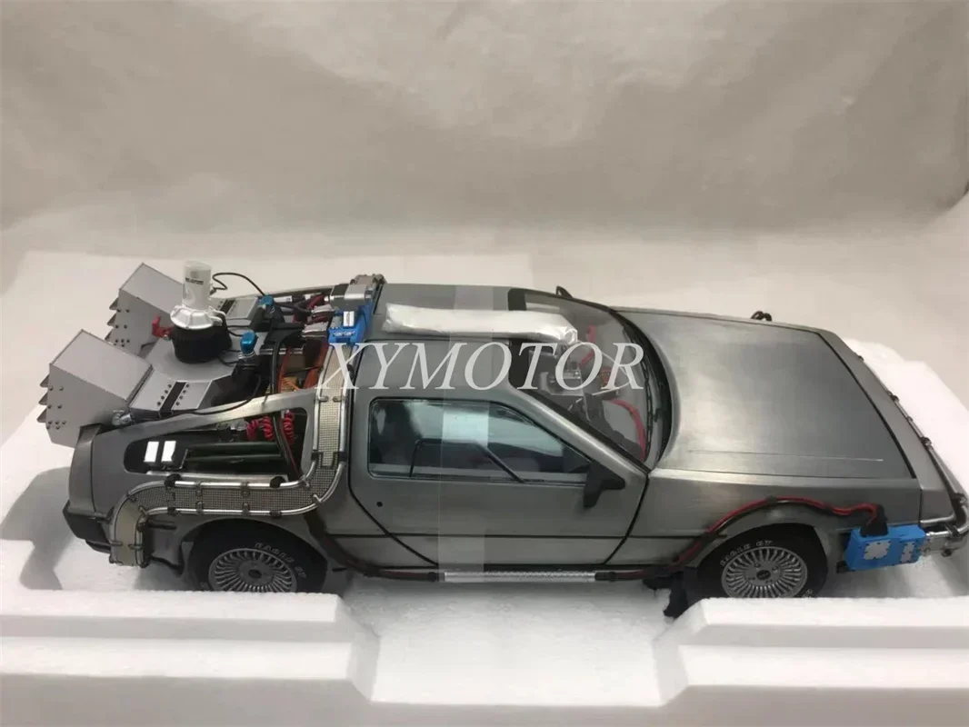 Hot Wheel 1:18 For DeLorean DMC-12 BCJ97 Diecast Model Car Back to the future II car Gifts Hobby Display Ornaments Collection