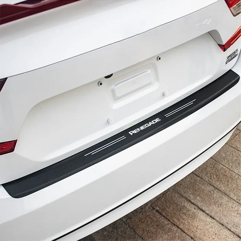 High quality Car Door Sill Carbon Fiber Sticker Threshold Side Anti Scratch Tape Waterproof Decal  For JEEP RENEGADE accessories view 3