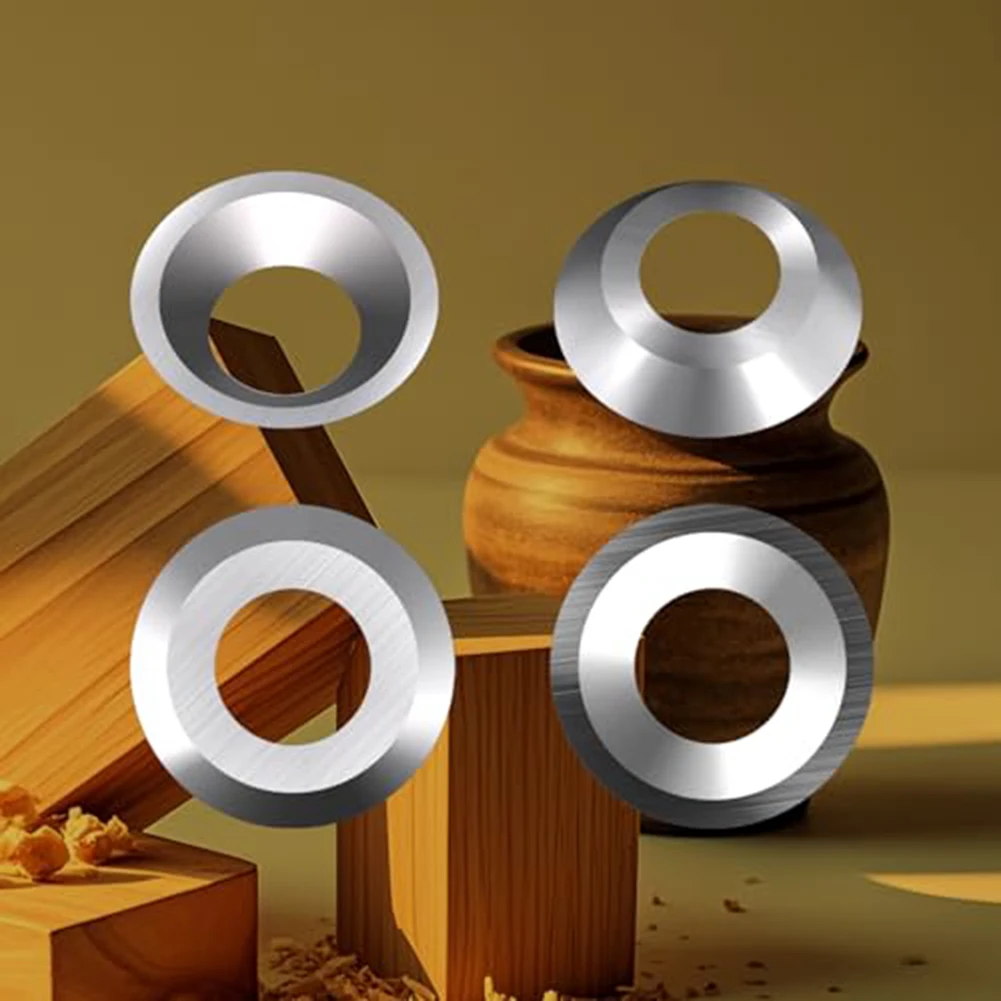 

10 шт. твердосплавные вставки с круглыми твердосплавными лезвиями 8,9 × 1,85 мм-30 ° Для деревообработки токарные станки режущие инструменты металлообрабатывающие лезвия с ЧПУ