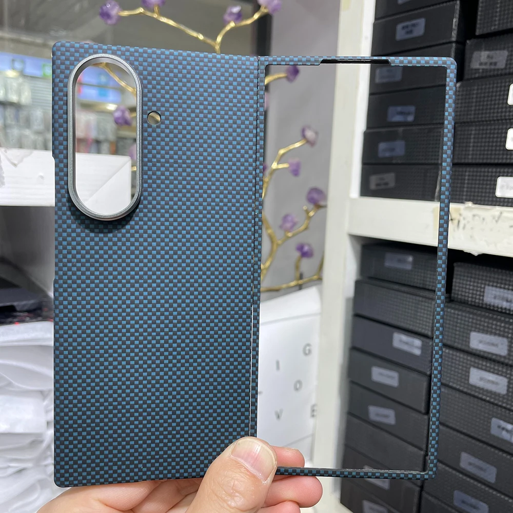 

For Samsung Galaxy Z Fold 7 Magsafe Case 600D Real Aramid Carbon Fiber Magnetic Phone Case for Galaxy Z Fold 7 Carbon Case