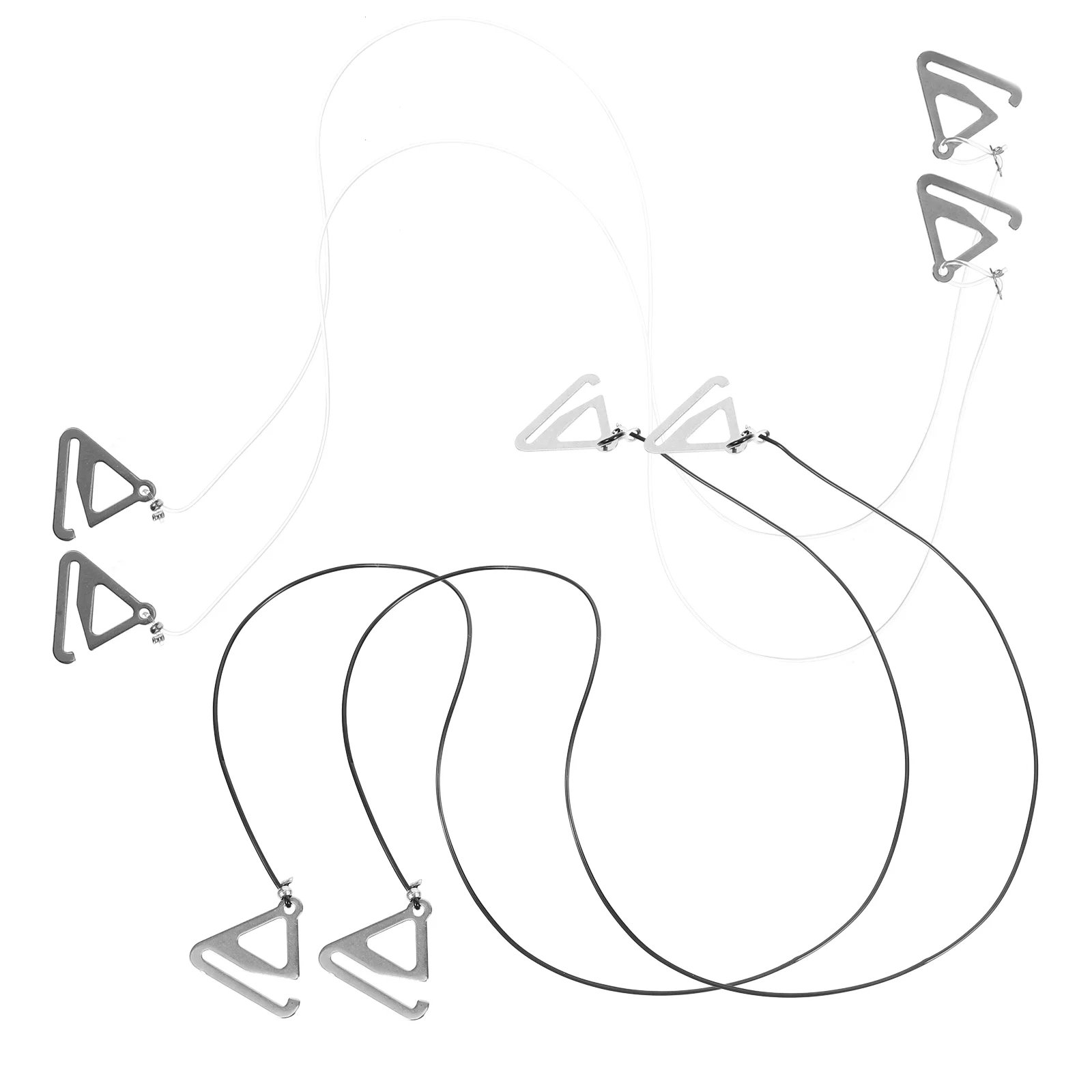 2 Pairs Invisible Shoulder Straps Transparent Thin Anti-slip 1 Set Replacement Decorative Extender