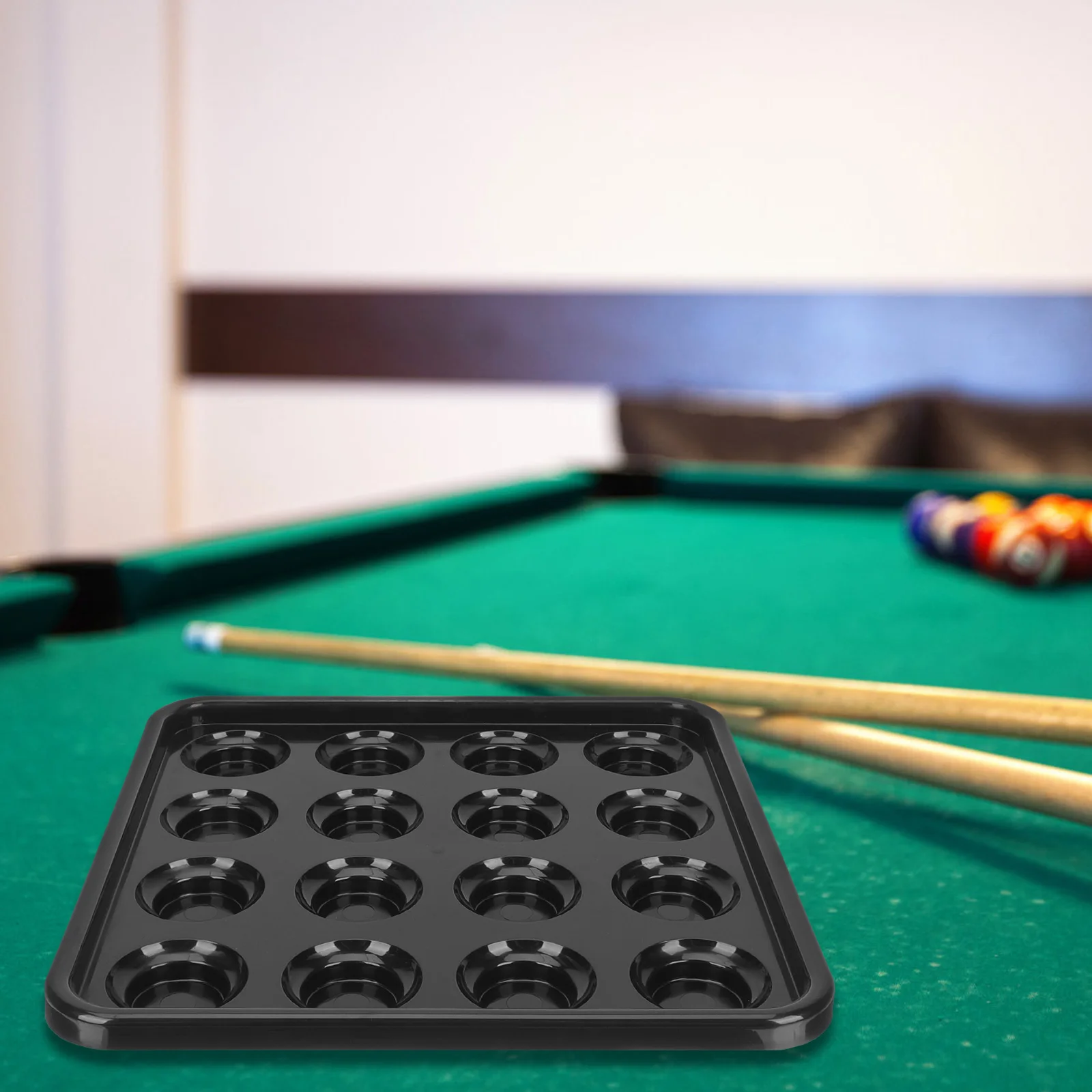 

Plastic Billiards Tray for 52mm Balls Pool Table Racks Accessories Storage Tray Durable Clear Bins Snooker Ball Holder