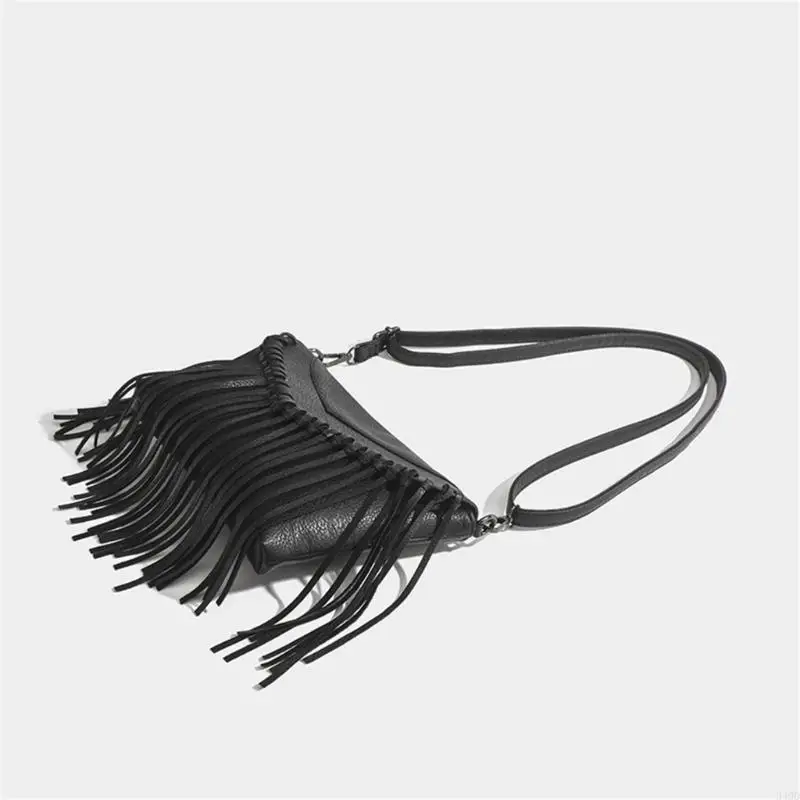

340D Trendy Large Capacity Shoulder Bag Versatile and Durable Fringe Handbag Crossbody Purse for Various Occasions