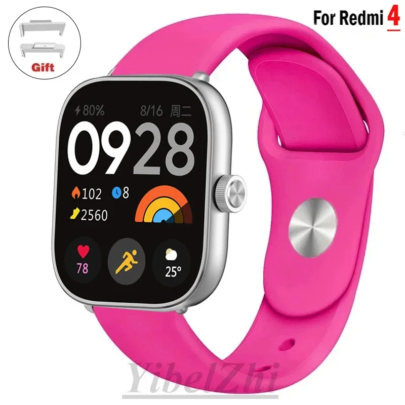 Sport Watchbands for Redmi watch 4 strap SmartWatch WristBand Accessories Soft Silicone correa Bracelet for xiaomi mi band 8 pro