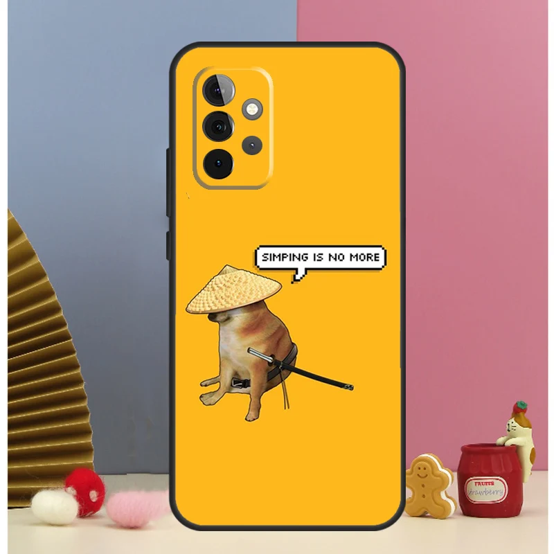 Cheems Shiba Inu Doge Meme Cover For Samsung Galaxy A53 A33 A52 A32 A22 A12 A13 A23 A51 A71 A14 A34 A54 A15 A25 Case