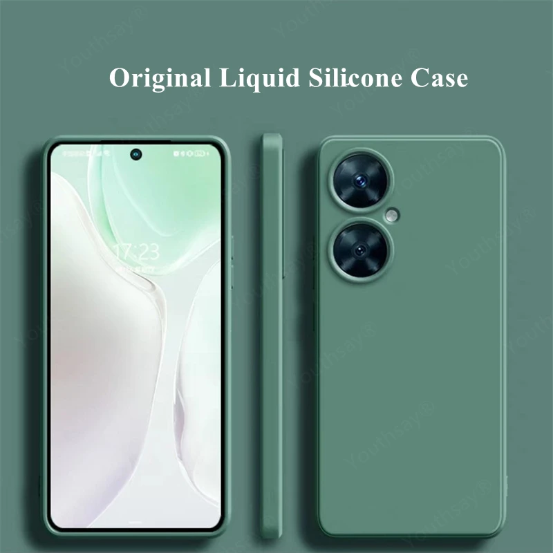 For Huawei Nova 11i Case For Huawei Nova 11i Cover Funda Coque Original Liquid Silicone Soft Phone Bumper For Huawei Nova 11i