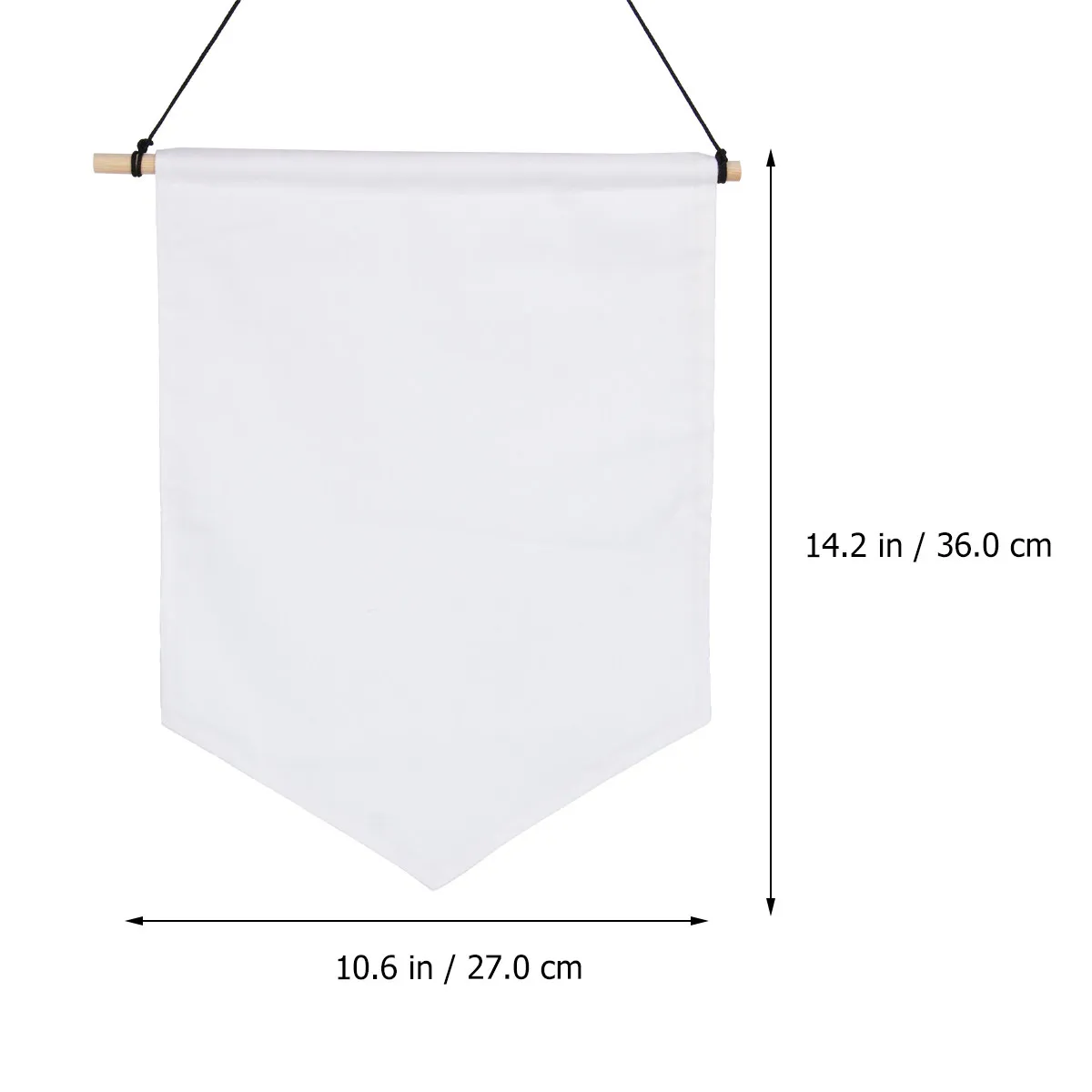 4Pcs Premium Canvas Pennant Banner for Pin Display Badge Collection Wall Decor DIY Painting Embroidery Htv Screen Printing Blank