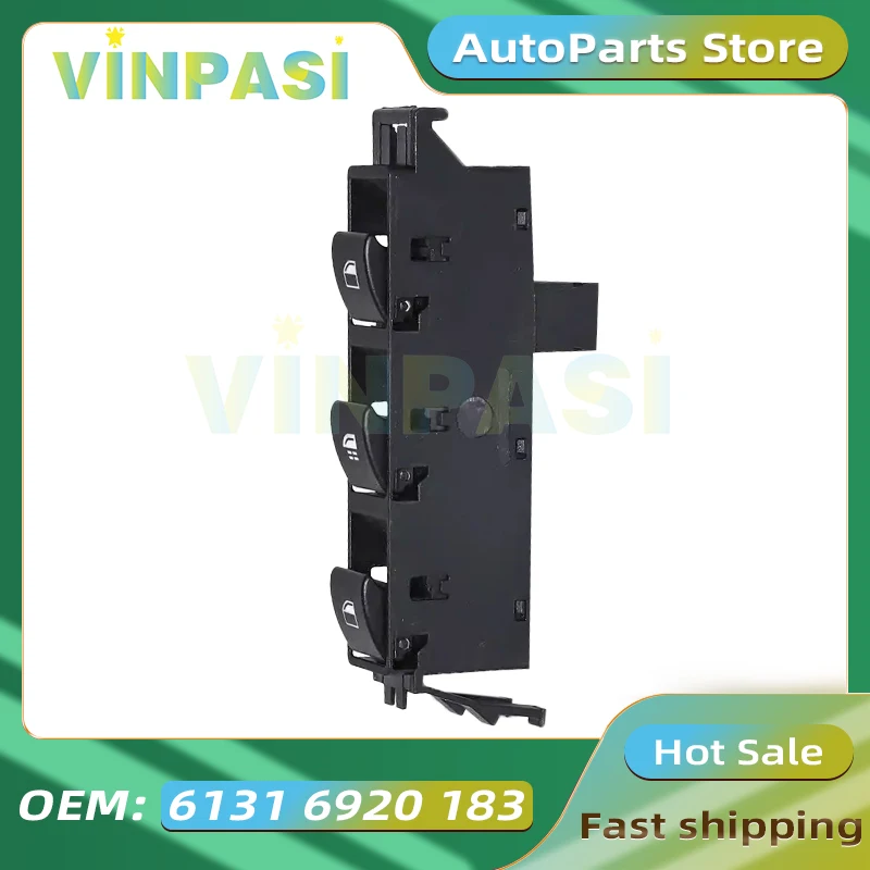 

Автомобильный электрический переключатель стояночного тормоза, кнопка управления, подходит для BMW E46, кнопка переключателя подъема окна 61316920183