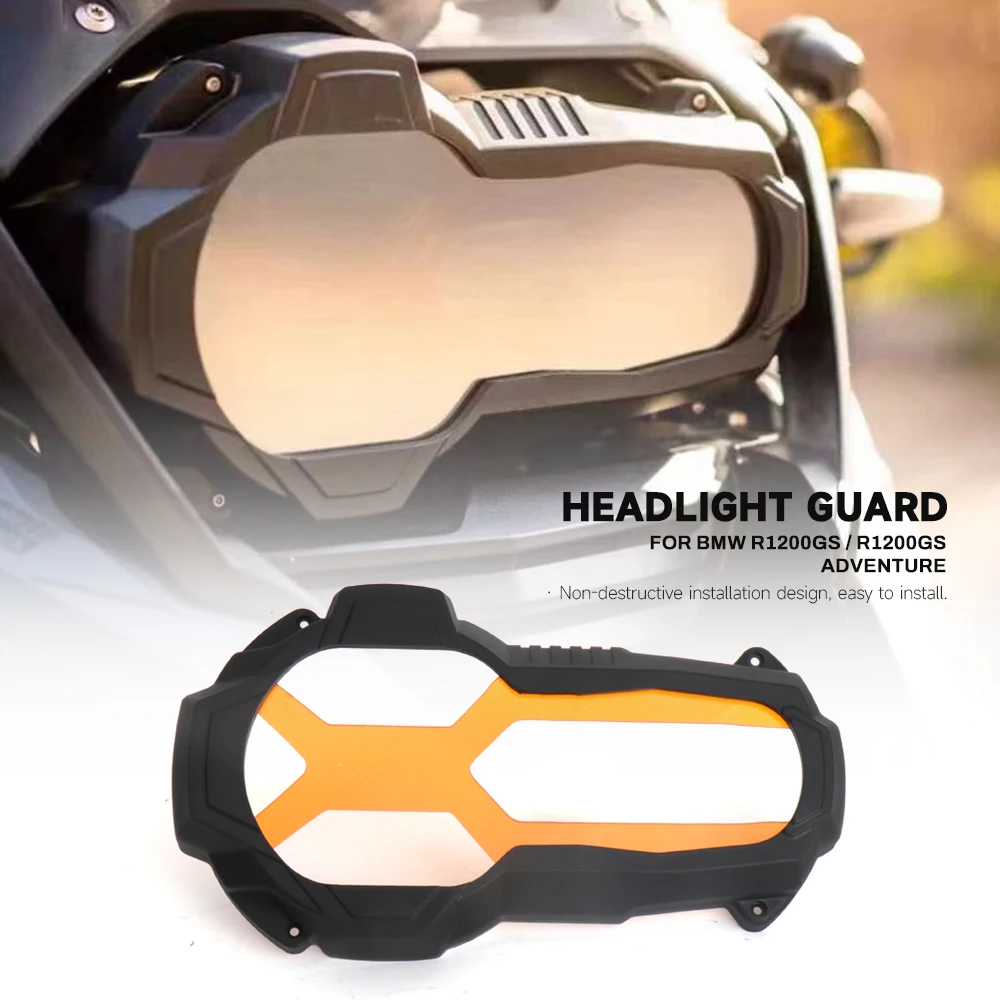 

Motorcycle Headlight Protector Guard Orange Fluorescent Covers For BMW R1200GS LC Adventuer R1250GS R 1200GS 1250GS ADVENTUER