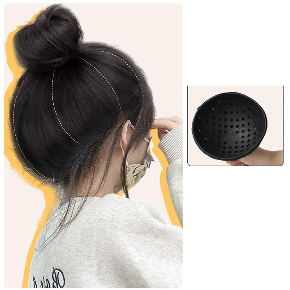 Synthetic Hair Bun ExtensionsBall Head Wig Hair Bag Grapefruit Peel Lazy Hair Magic Tool Increase Hair Volume Fluffy Hair Tie