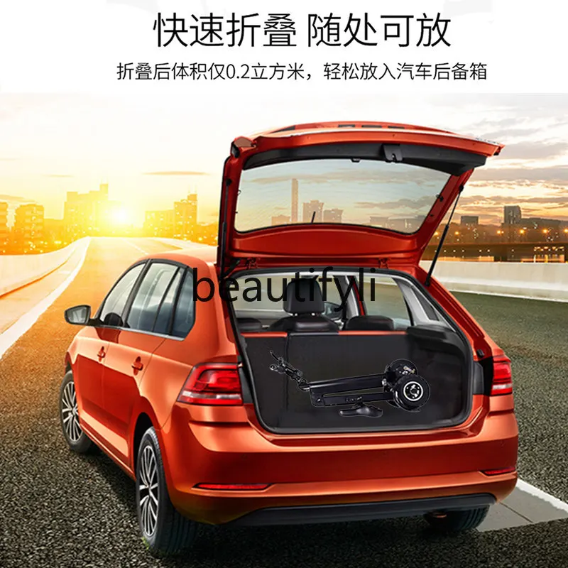 دراجة ثلاثية العجلات كهربائية قابلة للطي للبالغين، سكوتر ببطارية صغيرة محمولة خفيفة للغاية