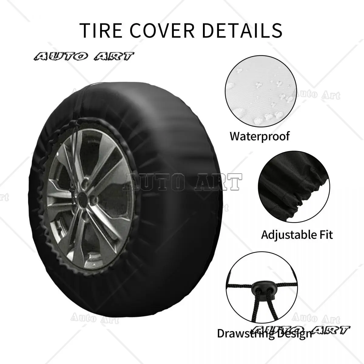 Trick R Treat Halloween Scary Sam Spare Tire Cover for Trailer Car Wheel Protector Covers 14" 15" 16" 17" Inch view 5