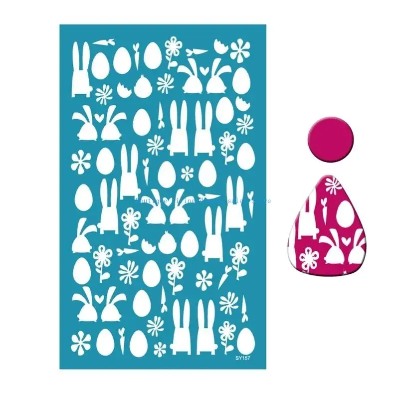 

Rabbit Eggs Silk Screen Stencil Clay DIY Print Earring Reusable Silkscreen Decor