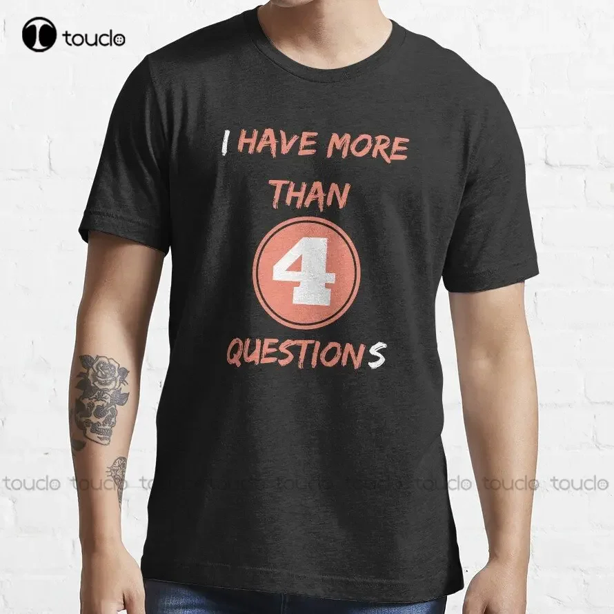 I Have More Than Four Questions Funny Passover Seder Trending T-Shirt Cat Shirt Digital Printing Tee Shirts Custom Gift Xs-5Xl