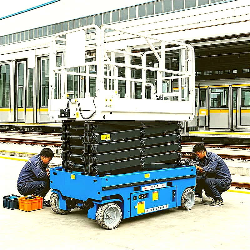 All Terrain Scissor Lift Platform Mobile Hydraulic Electric 6m 14m for Rough Ground Construction Customized High Quality