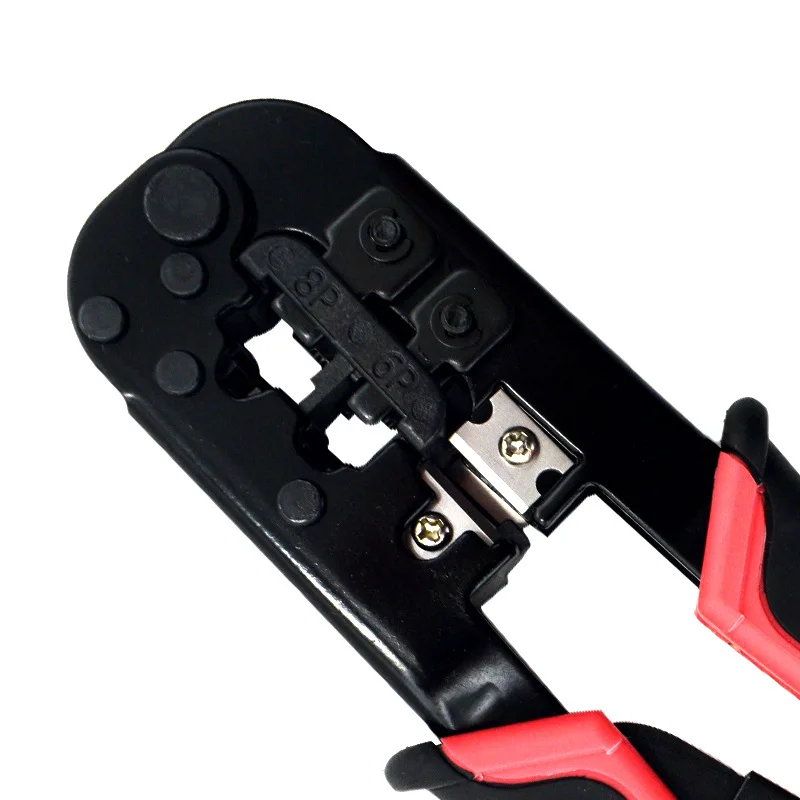 Red rj45 crimper RJ11 RJ45 Crimping Tool Ethernet Network LAN Cable Crimper Cutter Stripper Plier for 6P 8P RJ-11/RJ-12 RJ-45