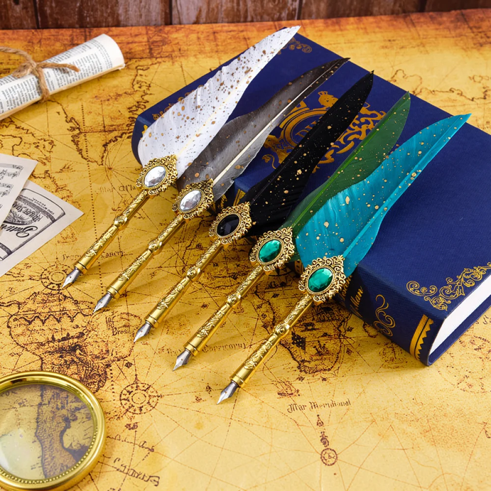 Calligraphy Pen Set - مجموعة أقلام حبر ريشية بتصميم كلاسيكي،