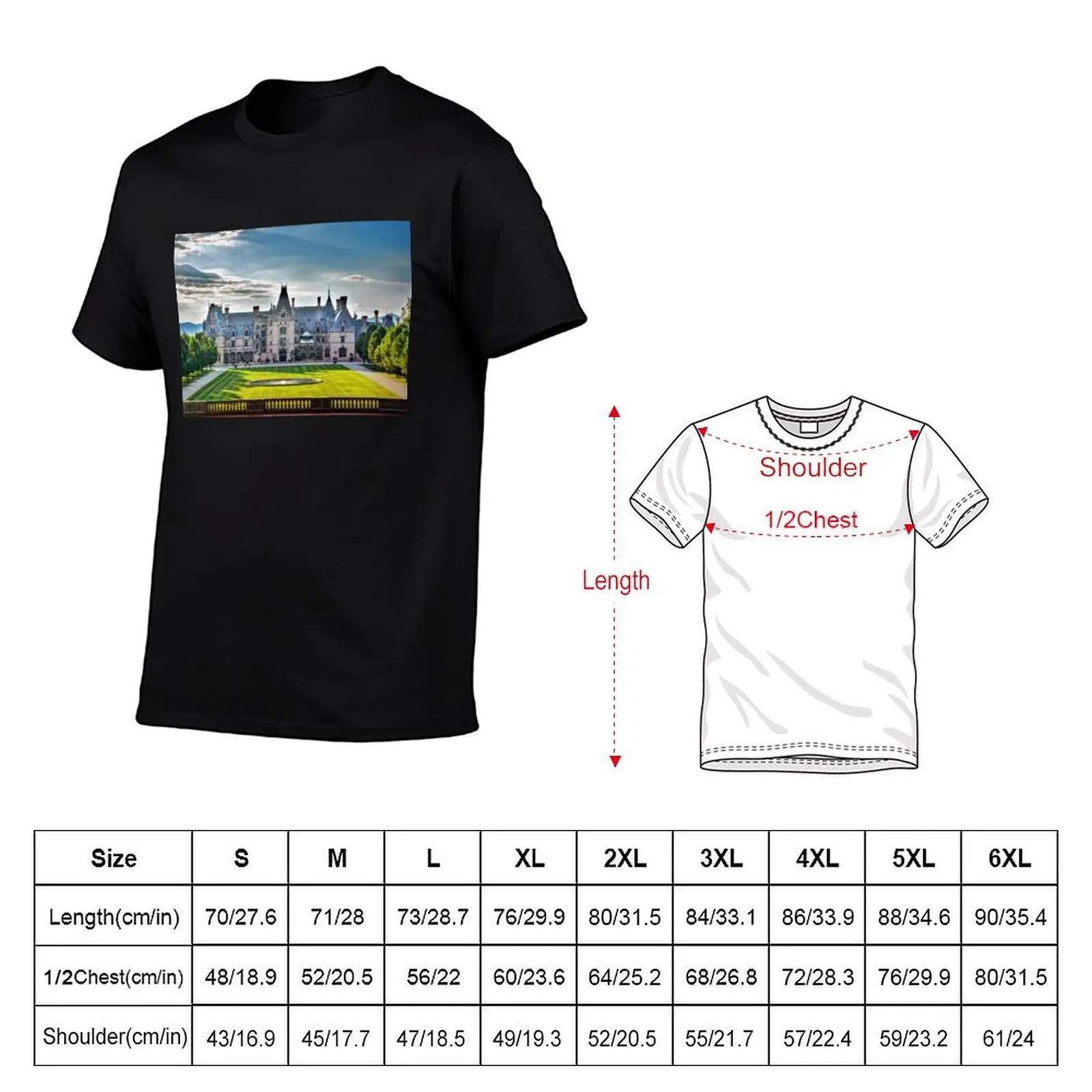 The Biltmore House T-Shirt rapper graphic tees blue archive blanks customs design your own mens champion t shirts