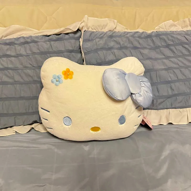 Sanrio Cute Sleeping Hello Kitty  Plush Toy Lovely Stuffed Anime Pillow Plushies Kawaii Soft Doll Gifts For Girl