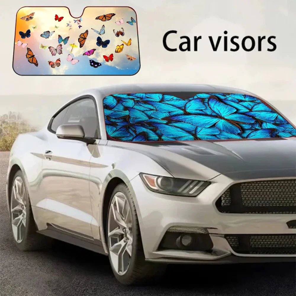 Parabrezza a farfalla Parasole per finestrino dell'auto Copertura per parabrezza Parasole per auto Visiera parasole per auto Protezione solare per auto