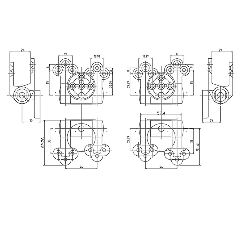 1Sets Toilet Seat Hinges Zine-alloy Hinge Flush Toilet Cover Fixing Mounting Connector for Closestool Standard Replacement Parts