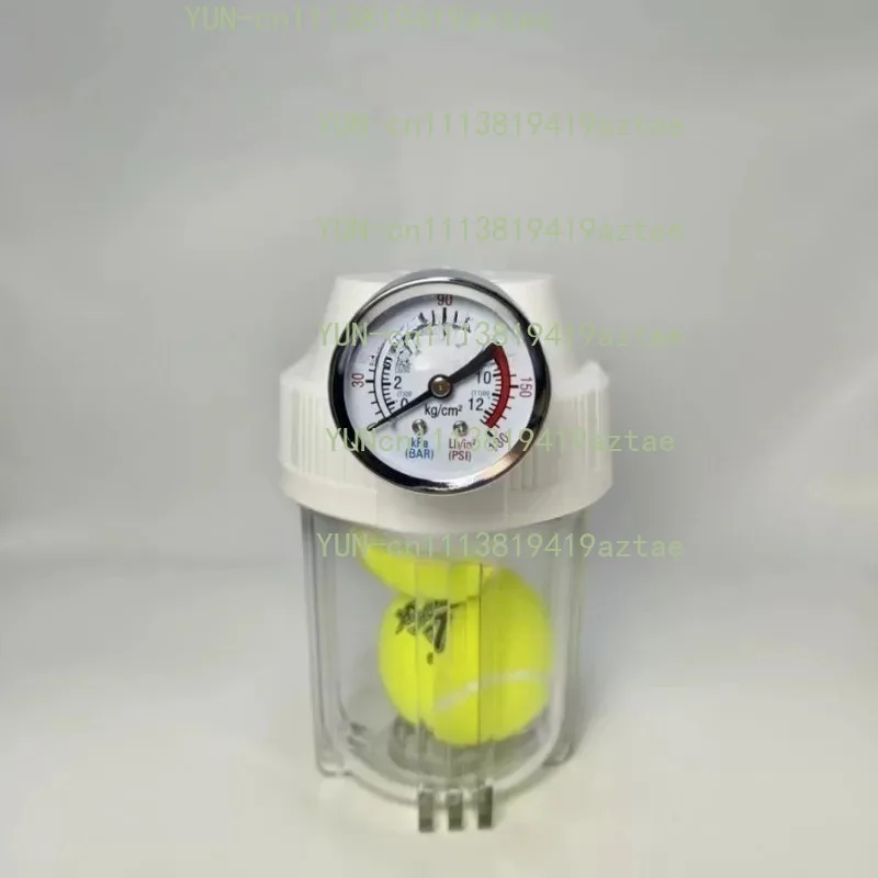 Tennis Pressure Maintenance Tank Pressure Gauge Durable Plastic Air Pressurizer Balls Not Included