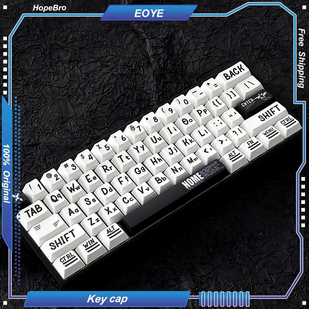 Graffiti Keycaps 137 Key Caps Original Profile PBT Thermal Sublimation Shading Small Set for Customized Mechanical Keyboard DIY