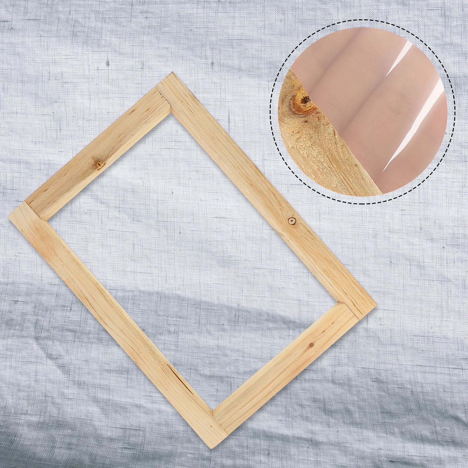 

Reusable Silk Frame for DIY Wood Grain Proper Size Frame Screen Printing Washable Printing Starter Art Supplies