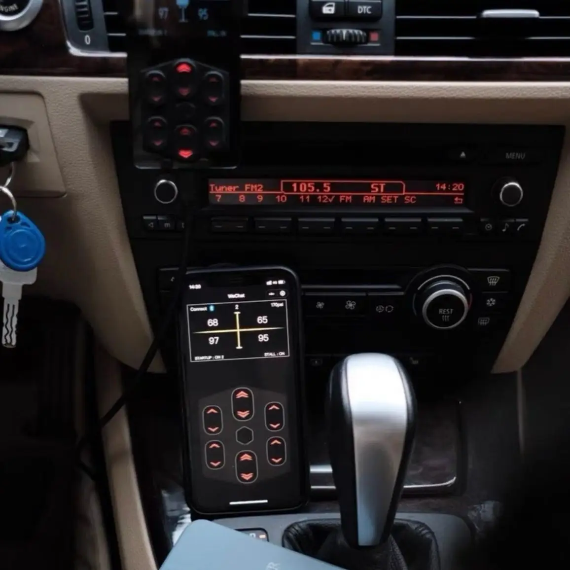 نظام التحكم في الصدمات الهوائية مجموعة كاملة من إصدار بلوتوث الذاكرة المستقلة بأربع عجلات