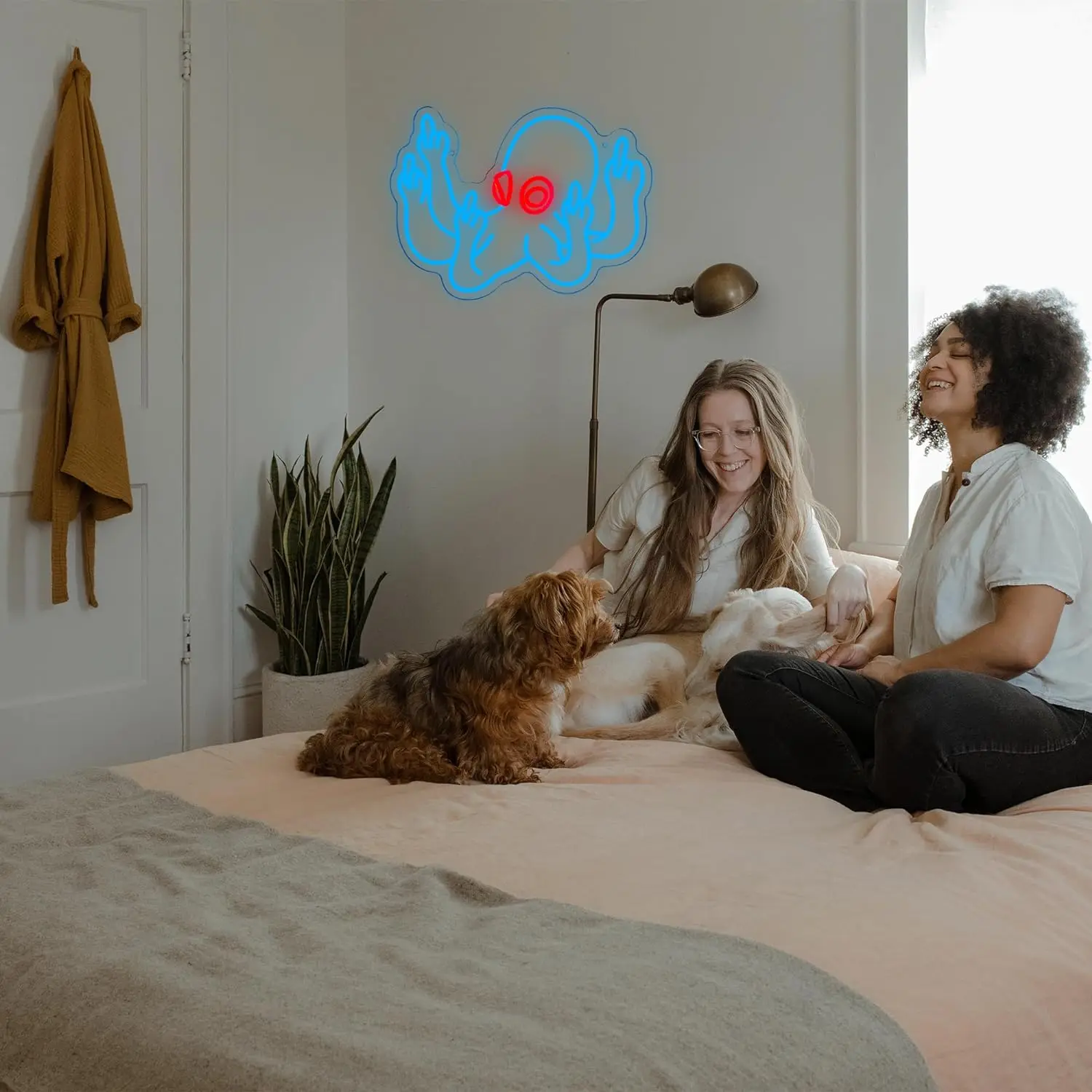 Octopus Neon Signs LED Neon Light Sign Light Up Neon Signs Wall Decor for Kids Bedroom Play room Seafood Restaurant Gift