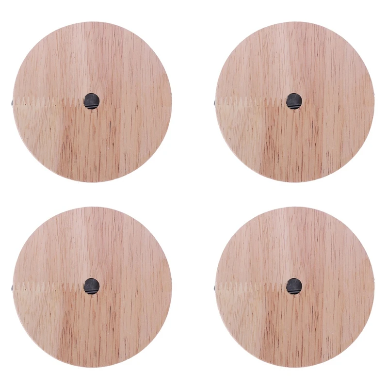 

HOT! 4X Lamp Base Concise Style Modern Ceiling Plate Wooden Ceiling Holder E27 Lamp Fitting Chandelier Base DIY