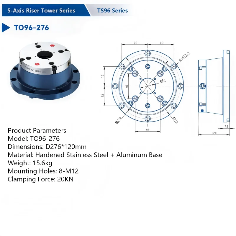 CNC Automation Clamping Unit, Precision ZPP Positioning System Clamping System