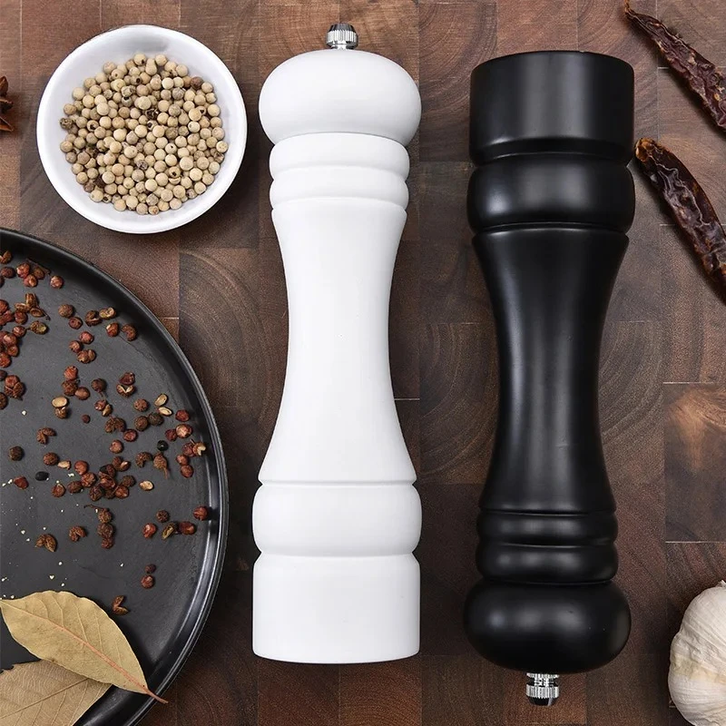 8-Inch Wooden Grinder For Manual On-Site Grinding Of Pepper Rose Salt Sichuan Pepper Household Grinder Kitchen Cooking Tool