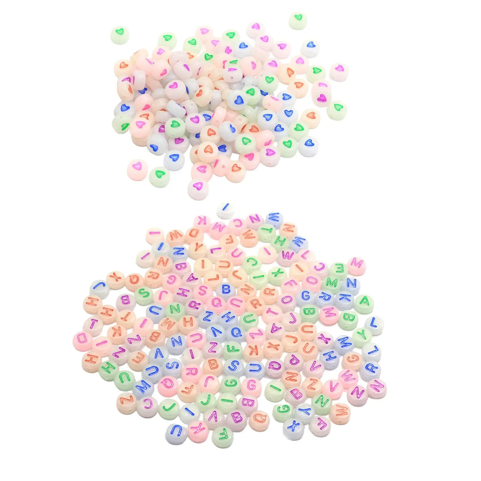 500Pcs Oblate Shaped Beads Kits Acrylic Bracelet Beads for Adult DIY Jewelry Making Supplies image 2