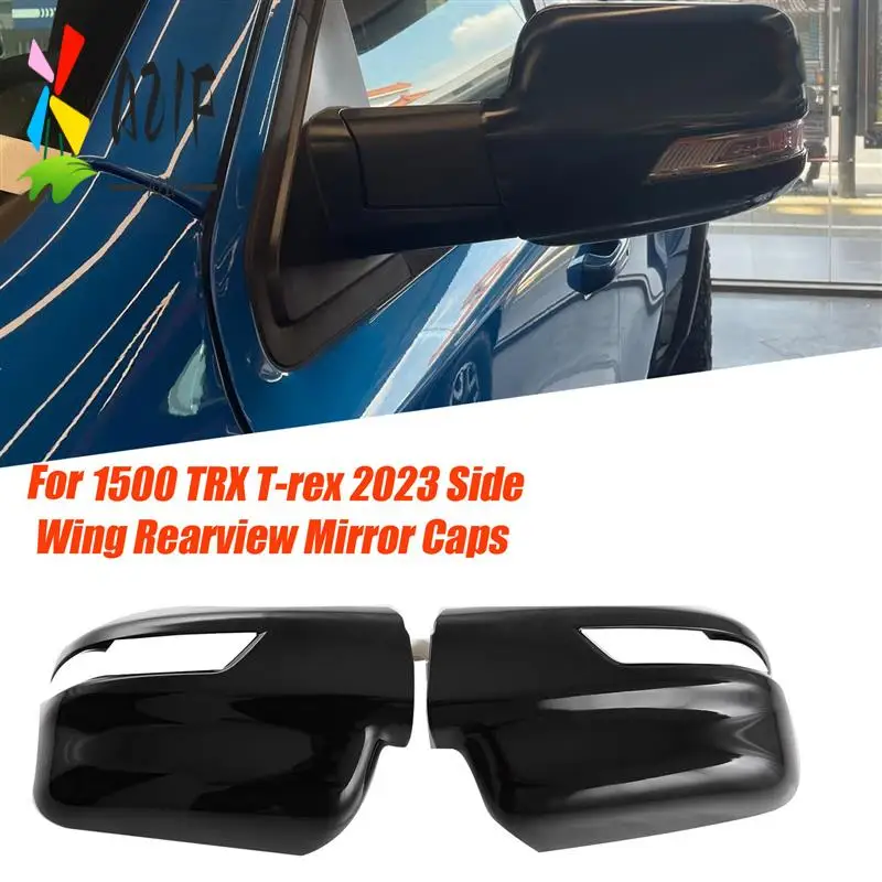 

A21F-1Pair Car Rearview Mirror Cover Trim For Dodge Ram 1500 TRX T-Rex 2023 Side Wing Rear Mirror Caps