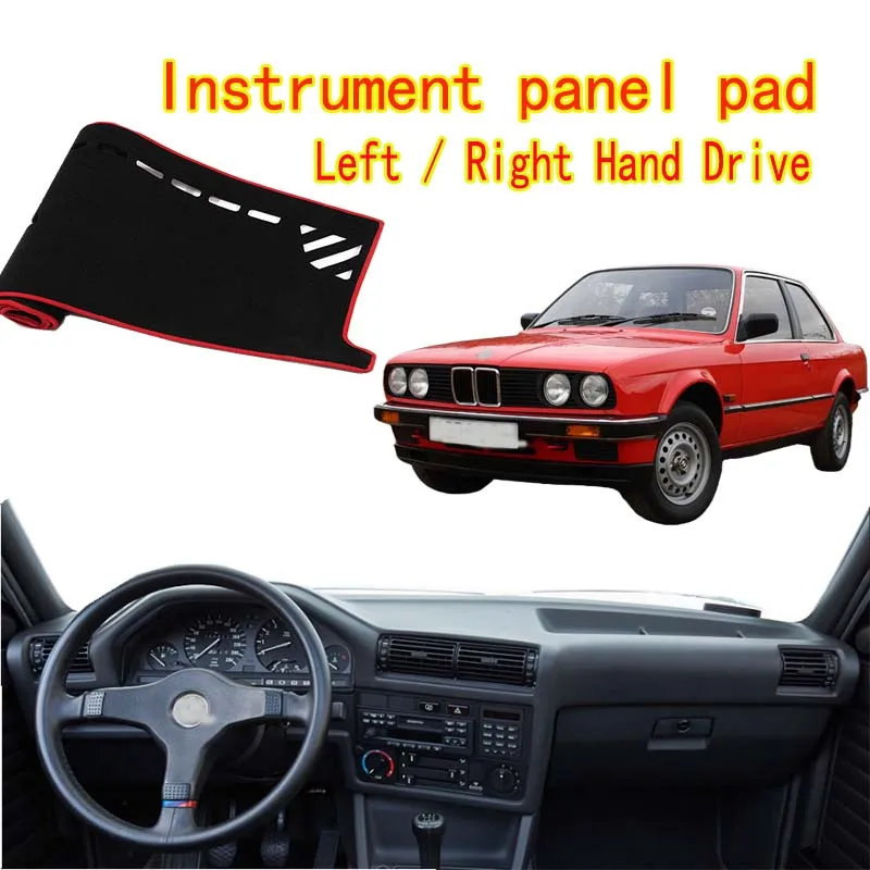For BMW E30 3-Series 315 316i 318i 320i Car Dashboard Mat Accsesories Anti-reflective Anti-slip Anti-dirty Pad Instrument Panel