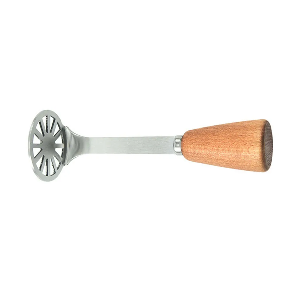 

Brand New Potato Masher Masher Potato Masher Wooden Handle Food Masher Kitchen Accessories Manual Mashing Tool