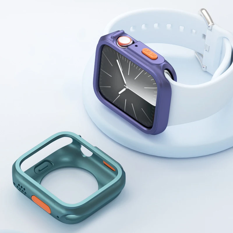 Custodia durevole per Apple Watch Cover 40mm 41mm 44mm 45mm TPU flessibile morbido antiurto senza cornice dello schermo serie iWatch 9/8/7/6/5/4/SE