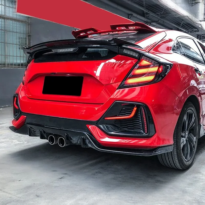 Suitable for 2020-2022 Year Civic Hatchback daytime running lights rear bumper lights fog lamp assembly accessories